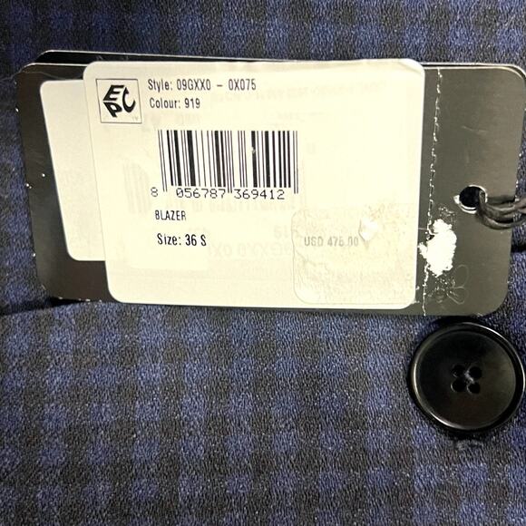 Armani Exchange Mens Blazer Sz 36 S - Picture 3 of 6